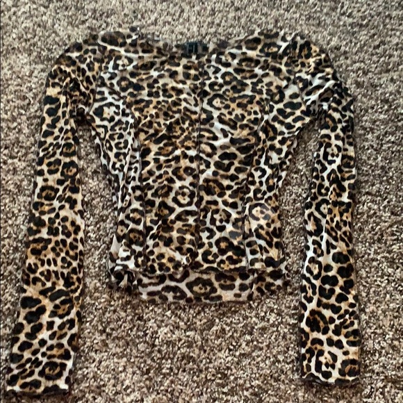 Forever 21 Tops - Forever 21 sheer leopard top